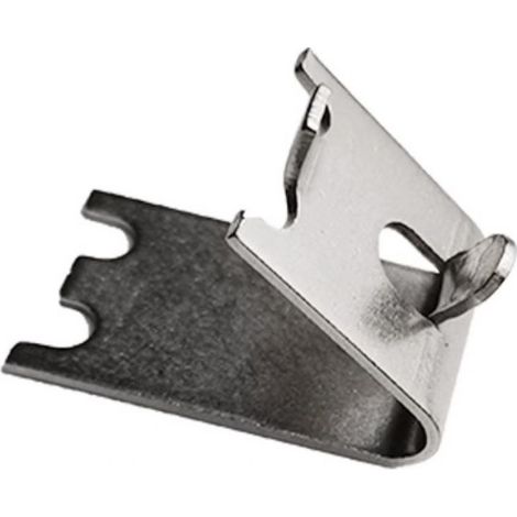 12 Clips de fixation, étagère réfrigérateur, acier inoxydable 1,5mm, support lourd, queue d'aronde, usage domestique commercial (1/5)