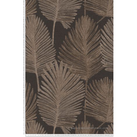 Papier peint intissé Palmiers & Feuilles Beige, Marron - 10,05 x 0,53 m (1/3)