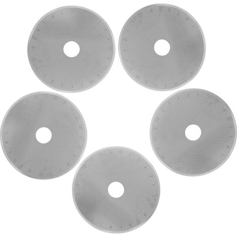 Lames de rechange pour cutter rotatif 45 mm, lot 5, en acier (1/5)