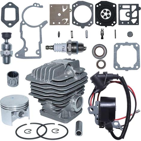 52mm Cylinder Piston Ignition Coil Gasket Kit For Stihl 044 Ms440 Chainsaw Part 52mm Cylinder Bore 1128 020 1227 0000 400 1300 1128 007 1050 (1/5)