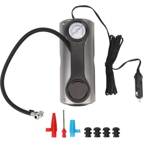 Pompe à air électrique intelligente pour voiture 12V 19 cylindres arrêt/démarrage automatique gonfleur portable (modèle à aiguille filaire)