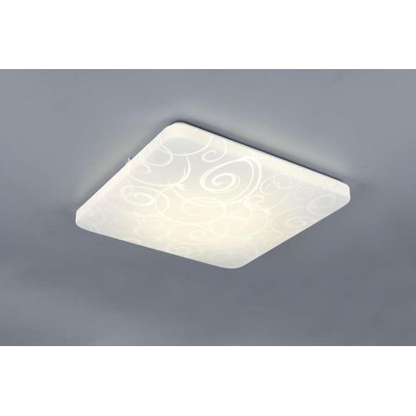 Reality Plafoniera Quadrata Led Mandria - Cerchi - 24W 2500lm L.41cm