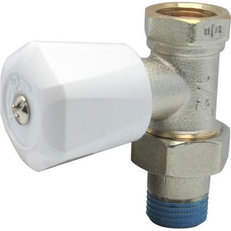 robinet manuel de radiateur - droit nickelé - 15 x 21 - altech 1981364 (1/2)