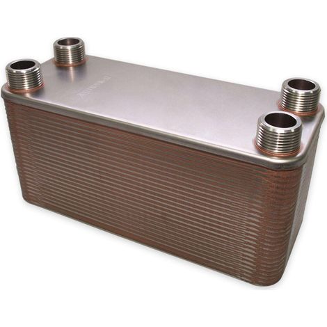 Échangeur de chaleur thermique acier inoxydable 50 plaques max 285 kw eau solaire