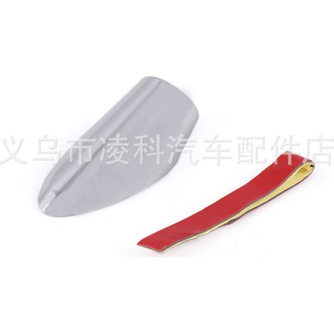 Car modification accessories, decorative roof antenna cover, bullet antenna cover - silver (1/4)