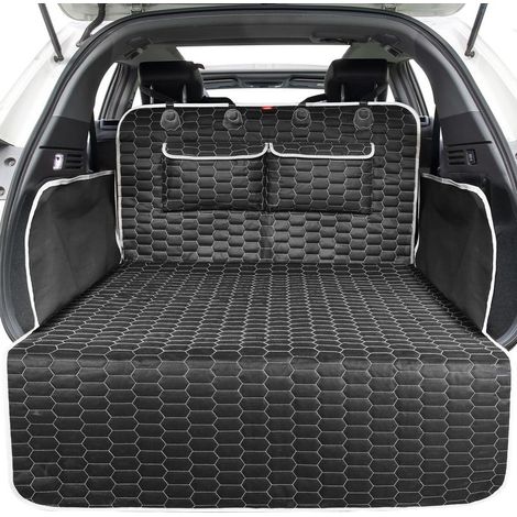 Car boot cover for dogs – Waterproof 600D Oxford fabric – Dimensions 185 x 103 cm – Non-slip with 2 pockets (1/5)