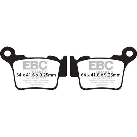Pastillas de freno EBC MXS368 para competición todoterreno (juego para 1 disco)