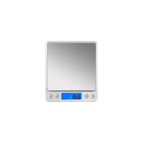 Balance de cuisine électronique précision 0,1 g / 3 kg, fonction tare, avec plateaux –