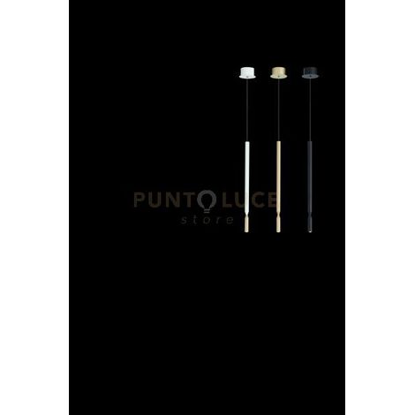 SOSPENSIONE TUBIC ORO E ORO H.54CM D.2,5CM LED 3000K 390LM 7W