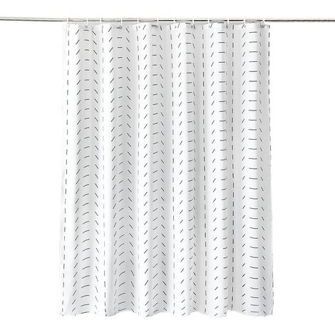 Rideau de douche en tissu imprimé (1/3)