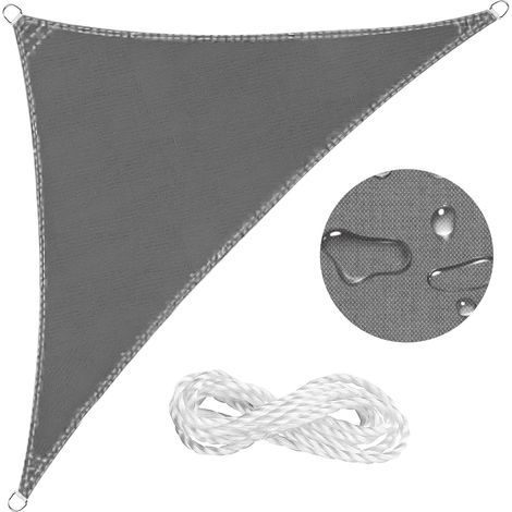 dreieckiges Sonnensegel 3x4x5m, wasserdichtes 300D-Polyester, UV-Schutz für Terrasse, Garten, Pool (1/5)