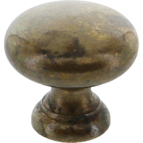 BL POMOLO 24228 D 25 MM OTTONE ANTICATO 2 PZ- 1,0 blister