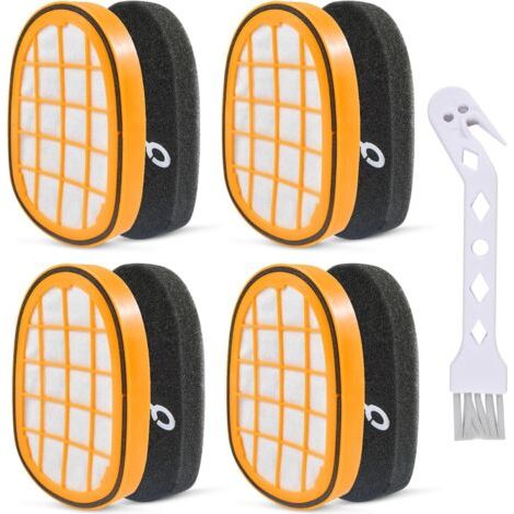 Lot de 4 filtres Mousse de filtre à poussière,Filtre pour aspirateur,Accessoires pour filtre aspirateur,Filtre de remplacement universel (1/5)