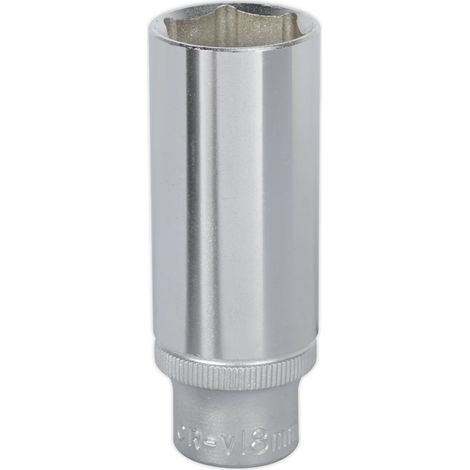 Sealey Premier Deep Socket 3/8""Sq Drive 18mm S3818D