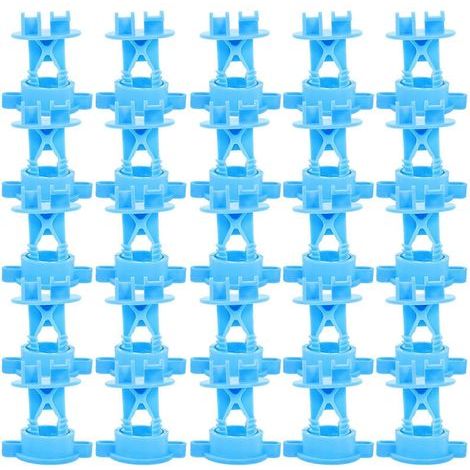 50 isolateurs de clôture électrique de rechange pour fils de clôture agricole-5.90X4.80X3.80CM-Blue (1/4)
