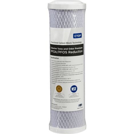 Apic – Cartouche charbon PFAS 9" 3/4 – Filtration fine 0.5 microns – Efficace contre les polluants éternels – Certifiée NSF/ANSI 53 (1/3)