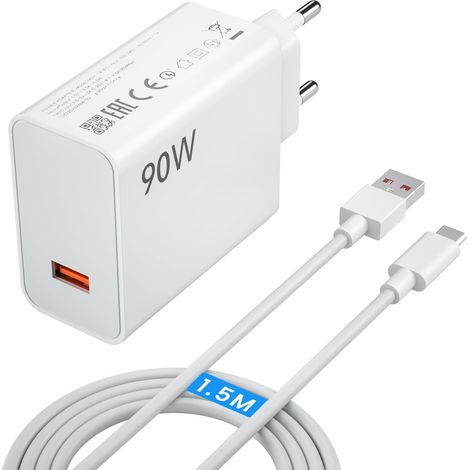 Chargeur 90 W USB-c,Chargeur câble USB-C 1,5 m 6 A (1/5)