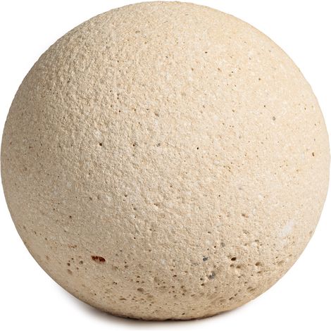 Boule décorative en pierre bouchardée D.30 cm - RO'MA NATURE (1/2)