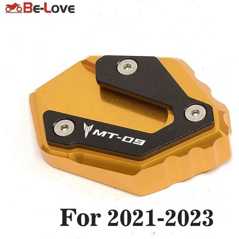 (Or 2021-2023) Compatible avec YAMAHA MT-09 MT 09 MT09 Tracer 900 XSR900 2014-2023 2021 22 Béquille latérale, extension et support maxpower (1/4)
