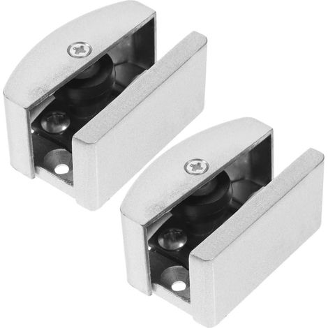 2 pcs guide de sol pour porte coulissante, alliage d'aluminium (1/5)