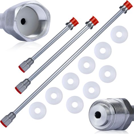 Rosfix Set Spritzlanze 30 cm, 50 cm, 75 cm – 7/8" Gewinde 290 bar Druckfestigkeit Mit 9 Dichtungen Modular & Erweiterbar Zubehör für Farbspritzgerät (1/5)