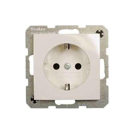 Berker prise SCHUKO avec sécurité enfant S.1 blanc polaire brillant