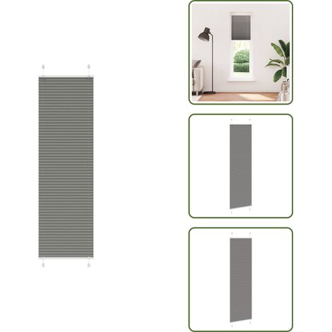 Plissee Anthrazit 65x200 cm Stoffbreite 64,4 cm Polyester - Plissee - Plissees - Faltrollo - Jalousie (1/5)