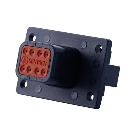 Connettore Serie DT Femmina 8 Vie da Pannello CL06 nero (1/3)