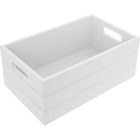 Caja de almacenamiento blanca elegante y práctica para todos los artículos.