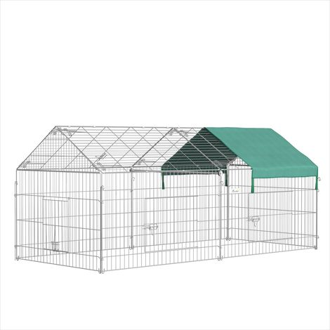 Cage pour rongeur Enclos métal galvanisé 220 x 103 x 103 cm (1/5)