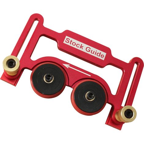 Guide d'alimentation pour scie circulaire de table, rouleau à double roulement, presse en alliage d'aluminium pour le travail du bois, limite de coupe avec peigne (1/5)