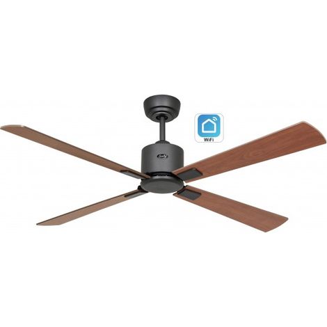 Ventilador de techo CasaFan ECO NEO III 132cm con WiFi 952212W motor Gris Basalto/ Cerezo y Nuez (1/5)