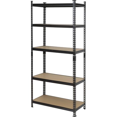 [GEBRAUCHT] B-Ware Toolcraft Schwerlastregal Steckregal Regal 120kg Anthrazit Schwarz