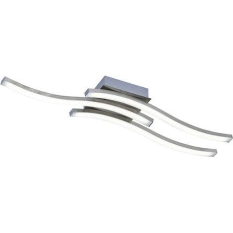 Plafonnier Led intégrée 3x500 lumens nickel mat - Trio - Route III (1/6)