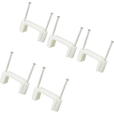 Cavalier Plage de Ø du faisceau: 24 mm (max) TRU COMPONENTS TC-DNF24203 1593095 blanc 100 pc(s)