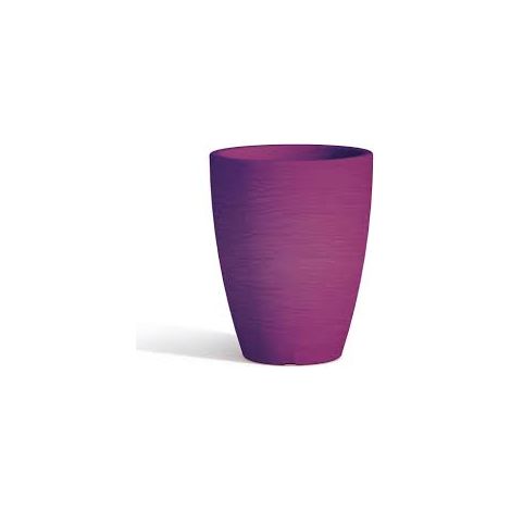 VASO IN RESINA MONACIS ADONE ROUND  H 37 cm. VARI COLORI - Colore: Grey