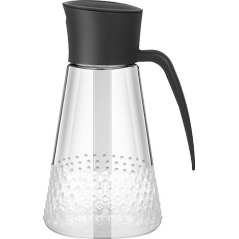 Bouteille distributrice d'huile, récipient de cuisine en verre de 630 ml, distributeur d'huile d'olive anti-goutte pour la cuisine (1/5)