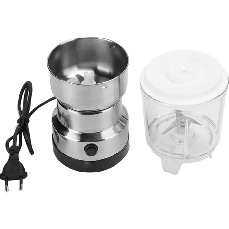 Moulin à Café Électrique Inox pour Épices et Graines, Broyeur Ménager 220V avec Fiche EU (1/5)