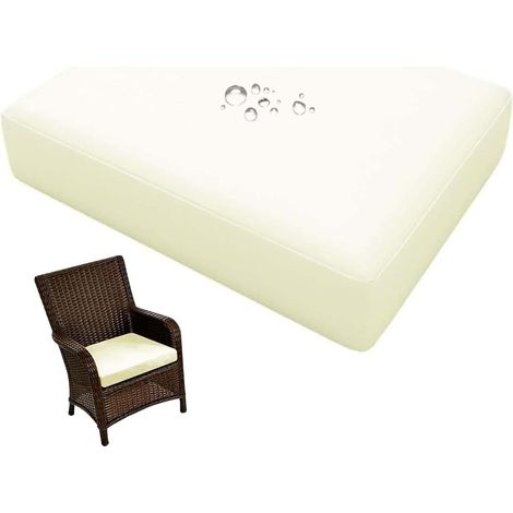 Waterproof Outdoor Cushion Cover for Garden Furniture, Seat Cover with Zipper, Removable for Indoor and Outdoor Use, Patio Furniture Protectors (1/5)