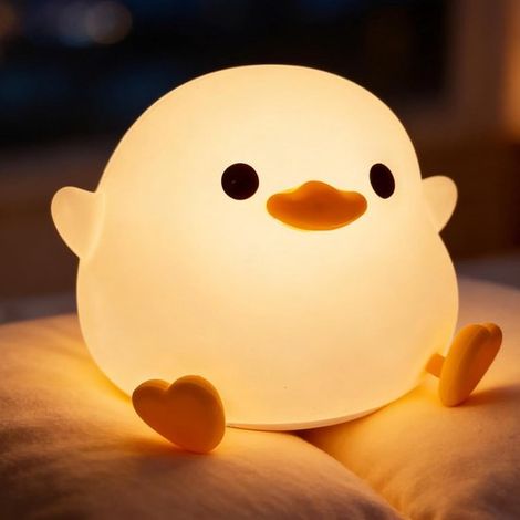 Veilleuses LED sur piles - jaune - lampe de chevet - lampes de lecture de chevet - lampes de chevet tête de lit - lampe de chevet enfants - 1 pièce (1/5)