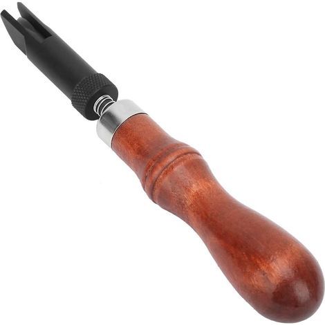 Outil de rainurage du Cuir rainure de poussée réglable de Type en V rainure de Travail du Cuir Couture Dispositif de Gouge d'artisanat en Cuir (1/4)