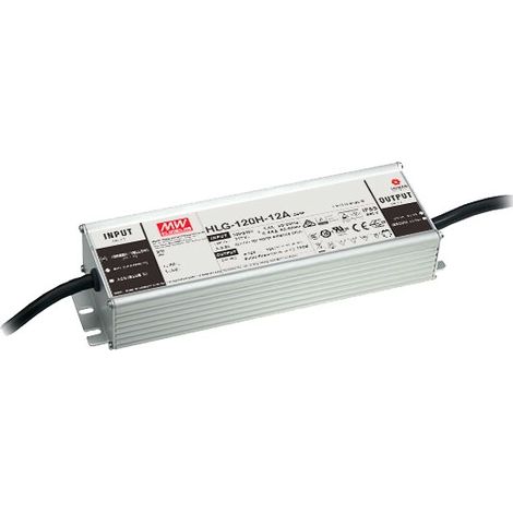 Mean well HLG-120H-12-A Fuente de alimentación LED 120W 12V 10A 90-305VAC 127-431VDC IP65