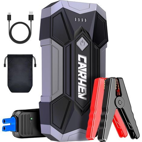 Starthilfe Powerbank 4500A für PKW, Booster mit LED, Jump Starter für Benzin/Diesel bis 8,0L (1/5)