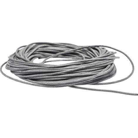 Gaine de protection 1.2mm RS PRO, Noir en Caoutchouc silicone, 15m ( Prix pour Bobine de 15 Mètres ) (1/2)