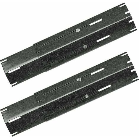 29.9 à 53,9cm Plaques Tentes Chauffantes de Barbecue Réglable en Porcelaine Emaillée pour Barbecue Grill à Gaz Charbroil, Nexgrill, Landmann, Brinkman, Backyard Barre Aromatisante, Lot de 2 (1/4)
