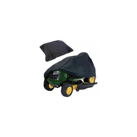 1 x Housse en tissu Oxford imperméable et résistante aux UV pour tracteur de pelouse (170 x 61 x 117 cm, noir) (1/4)