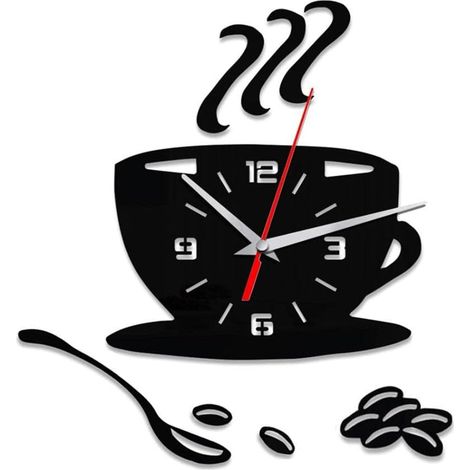 JSSEVN-DIY Horloge Murale Digitale, Horloge Murale Design Moderne, Horloges Murales 3D, Grande Horloge Murale DIY, Convient pour Le Salon (1/5)