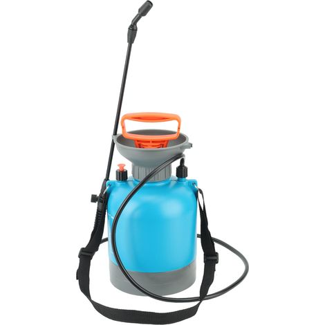 Tragbare Druckspritze mit großem Fassungsvermögen (3 l) für Rasen und Garten, ideal für Gärten und Parks (blau). (1/5)