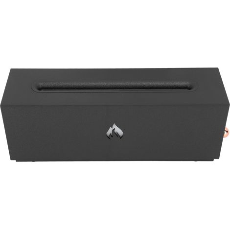 Flammenbefeuchter mit 3D-Kamin-Design, mehrfarbigem Flammeneffekt, automatischer Abschaltung, 320 ml, Nebelbefeuchter mit leiser Flamme für Schlafzimmer und Büro, Schwarz (1/5)
