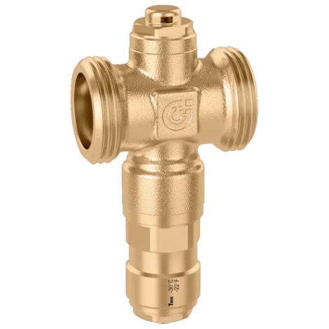 Vanne antigel avec corps en laiton, raccord 1 1/4 "M Caleffi 108702 Laiton (1/3)